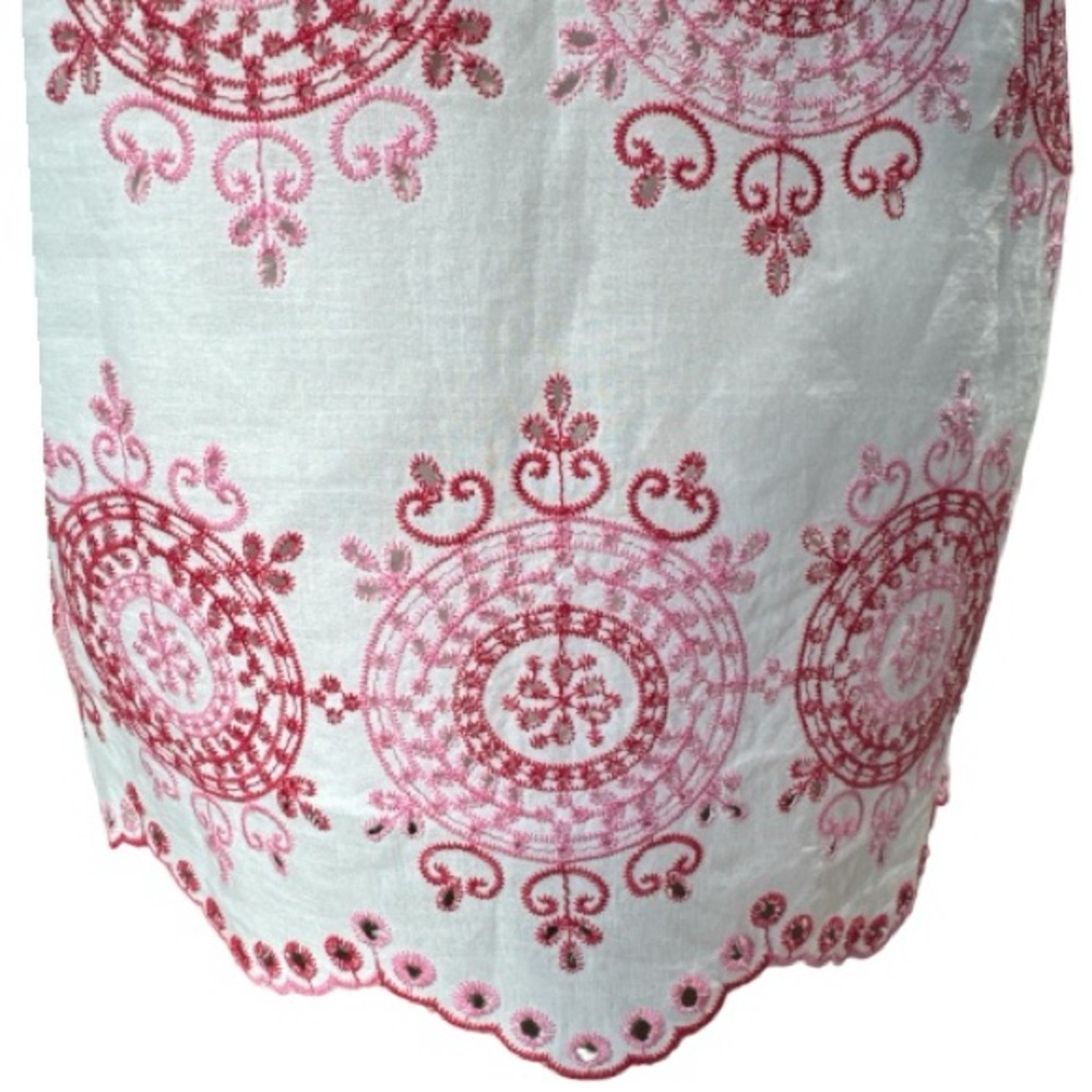Talbots Embroidered Tunic Pink Women's Size Petite Small - Picture 5 of 6